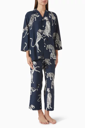 Casablanca Pyjama Set in Cotton-silk Blend