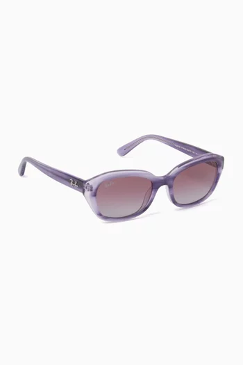 RJ9081S Kids Irregular Sunglasses in Acetate