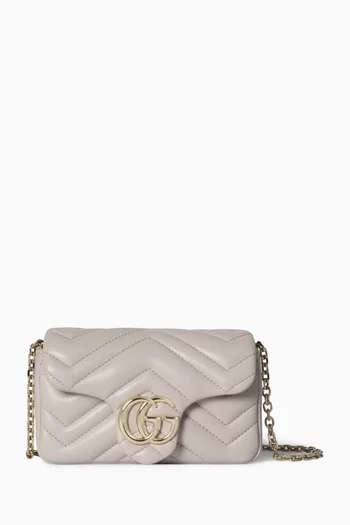 Mini GG Marmont Shoulder Bag in Leather