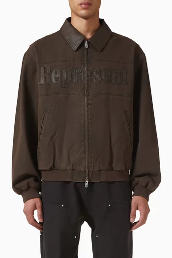 Roscoe Bomber Jacket in Cotton Canvas