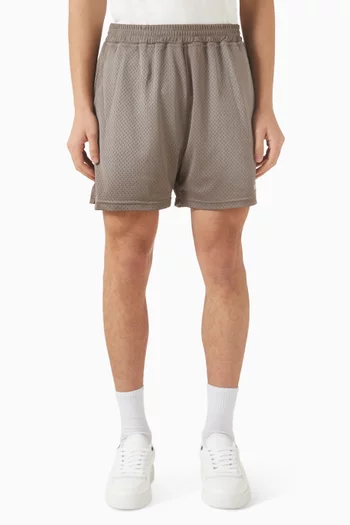 Washed Shorts in Mesh