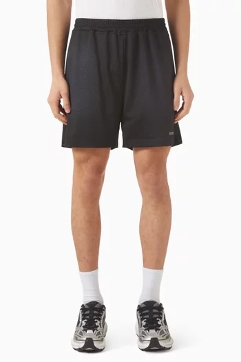 Washed Shorts in Mesh