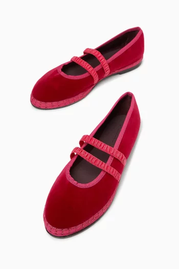 Laurance Mary Jane Shoes in Velvet