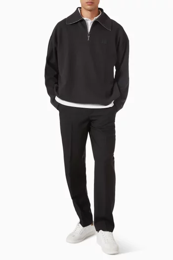Brushed Quarter Zip Sweatshirt