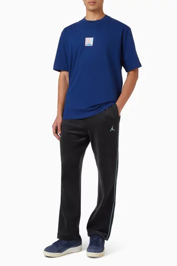 Logo Sweatpants in Velvet