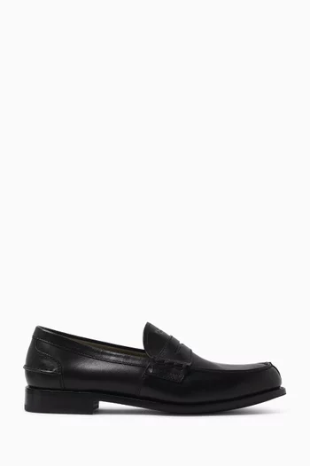 Logo Loafers in Leather