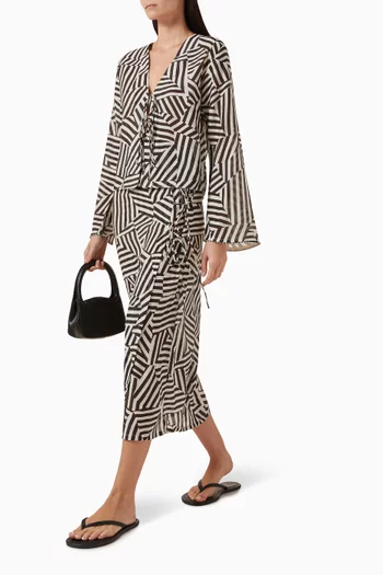 Geo Wrap Skirt