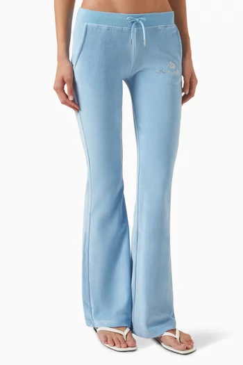 Juicy Script Sweatpants in Velour
