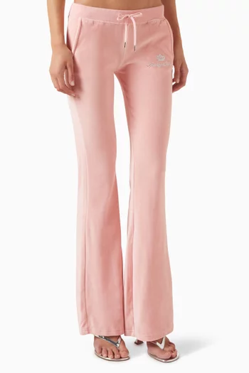 Juicy Script Sweatpants in Velour