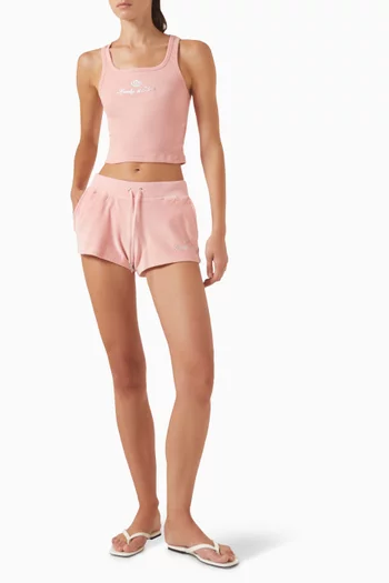 Juicy Crown Rib Tank Top in Cotton Blend