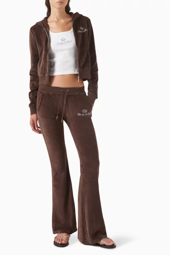 Juicy Script Sweatpants in Velour