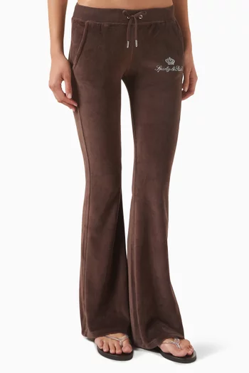 Juicy Script Sweatpants in Velour