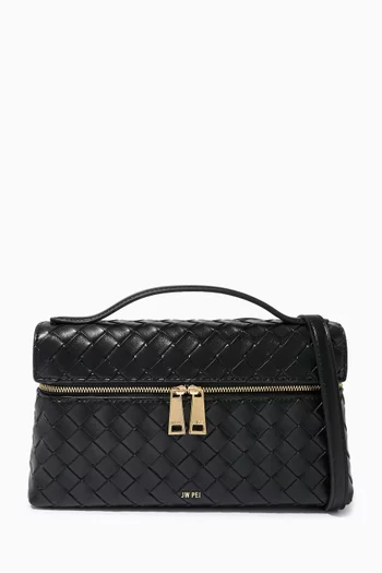 Thea Top-handle Bag in Woven Vegan Leather