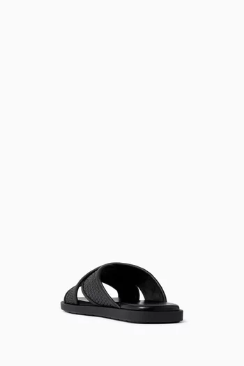 Gancini Sandals in Calfskin Leather