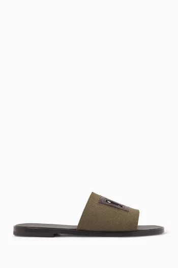 Sandals in Linen Canvas