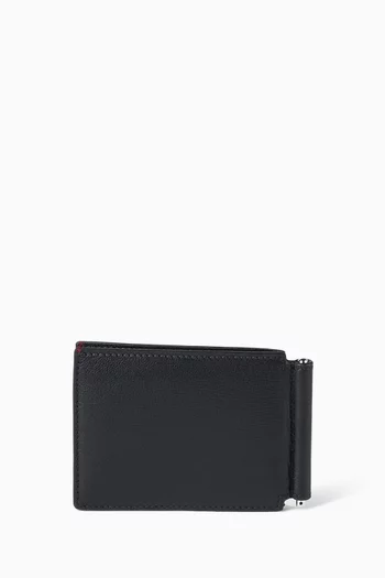 Money Clip Wallet in Grained Leather
