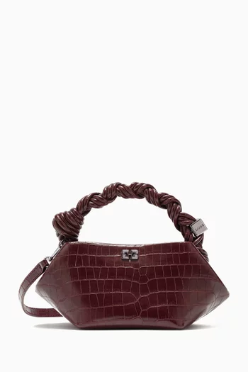 Mini Bou Bag in Recycled Croc-embossed Leather