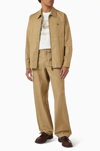 Oakwell Jacket in Cotton-jacquard