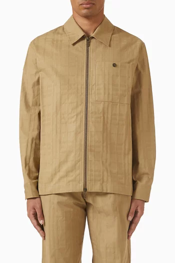 Oakwell Jacket in Cotton-jacquard