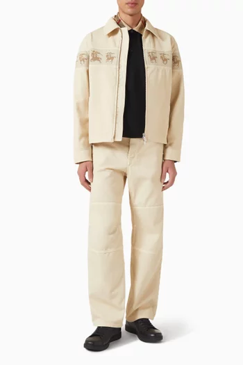 Galloping Knight Jacket in Cotton Canvas