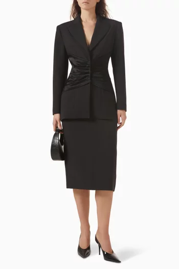 Yasmine Gathered Blazer
