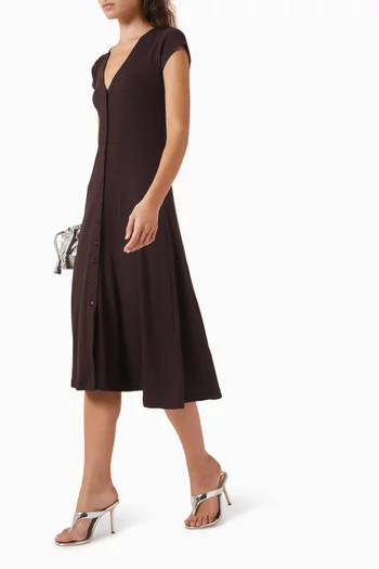 Nea Button-up Dress in Jersey