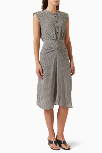 Bellacala Gathered Dress in Crêpe Voile