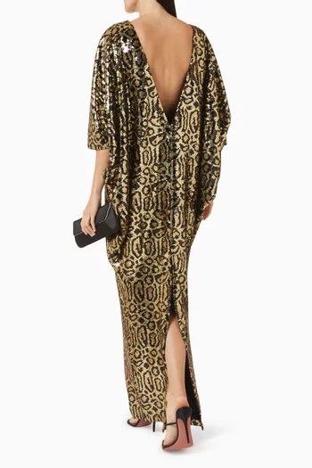 Truman Animalier Sequin-embellished Kaftan