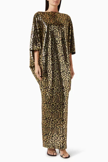 Truman Animalier Sequin-embellished Kaftan