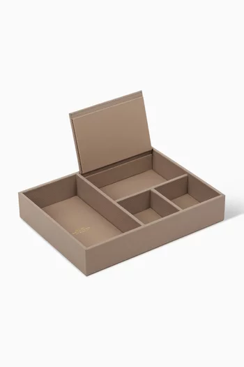 Valet Tray in Grained Leather