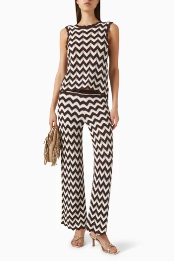 Zig-zag Crochet Pants