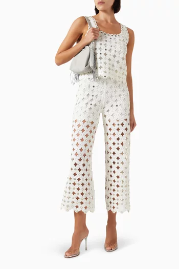 Crochet Scallop Pants in Recycled Polyester
