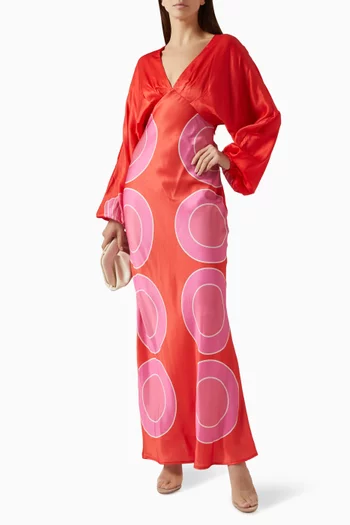 Concha Maxi Dress in Linen-blend