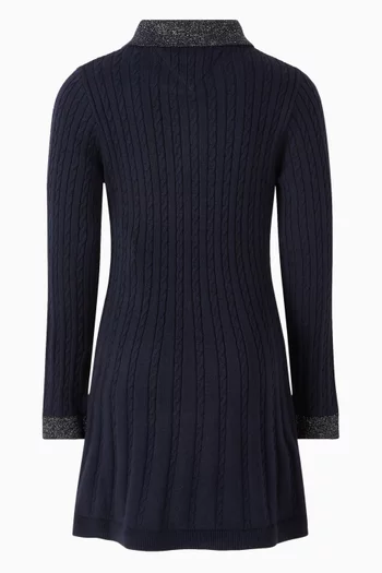 Sweater Dress in Cable-knit
