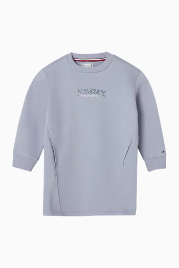 Logo-print Sweatshirt Dress