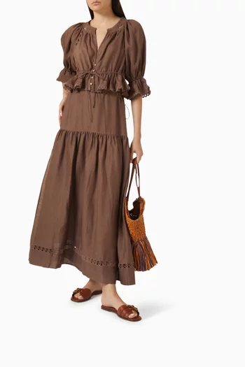 Myra Crop Top in Linen