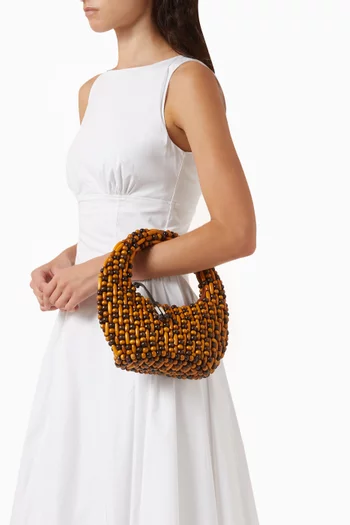 Reef Beaded Top Handle Bag