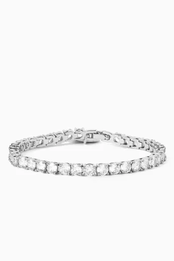 Tennis Crystal Bracelet in Brass