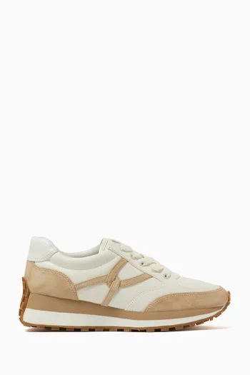 Valentina Sneakers in Leather & Suede