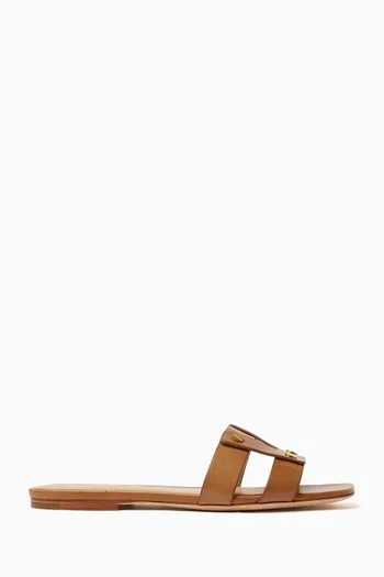 Via Slides in Leather