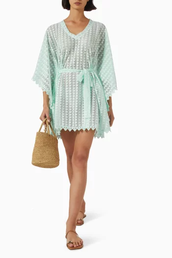 Petra Crochet Mini Kaftan