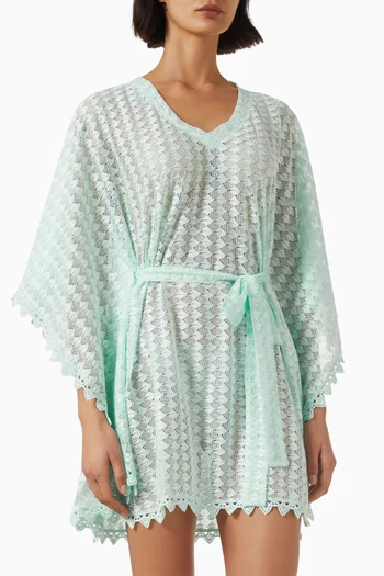 Petra Crochet Mini Kaftan