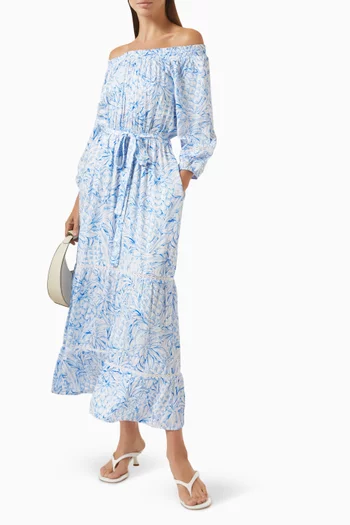 Clover Off-shoulder Dress in Viscose