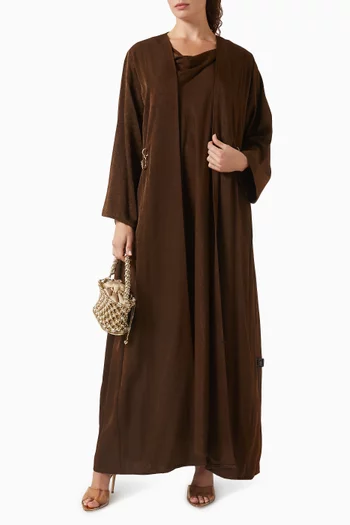 طقم عباية مطرزة