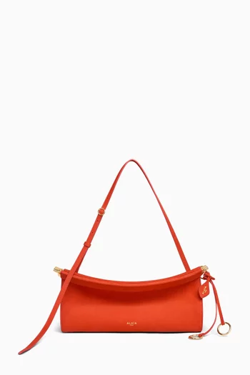 Medium Le Click East West Bag in Nubuck