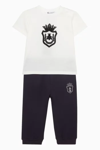 Crest Logo T-shirt in Cotton