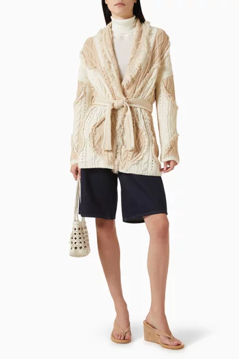 Mikita Belted Cardigan in Cashmere