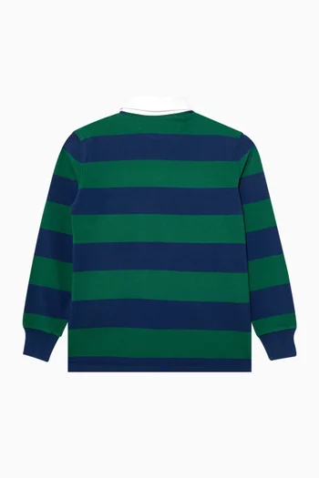 Striped Rugby Shirt in Cotton