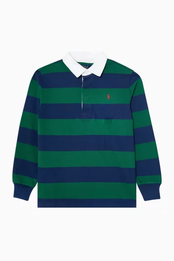 Striped Rugby Shirt in Cotton