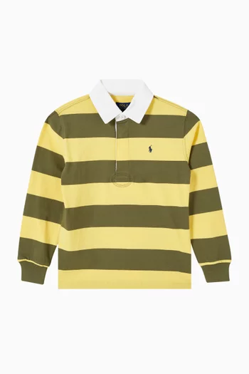 Striped Rugby Shirt in Cotton